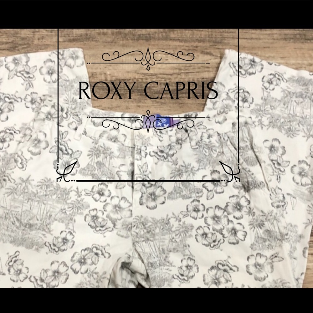 Roxy Capri Pants Hawaiian/Tropical Juniors Size 11